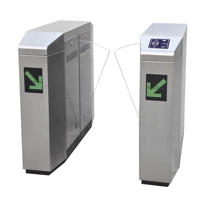 Security Office Door Access Control Card Flap Turnstile Flap Barrier Acrylic Glass Optical Door